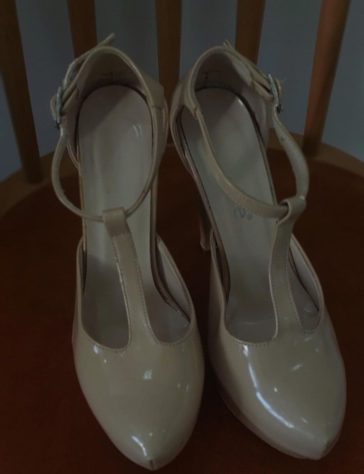 Bej Rugan  Stiletto Topuklu Kadın Ayakkabı - Görsel 2