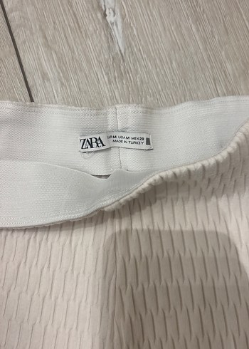 Pileli Keten Mini Şort - Görsel 2