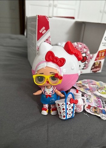 Renkli Hello Kitty Temalı Bebek Seti