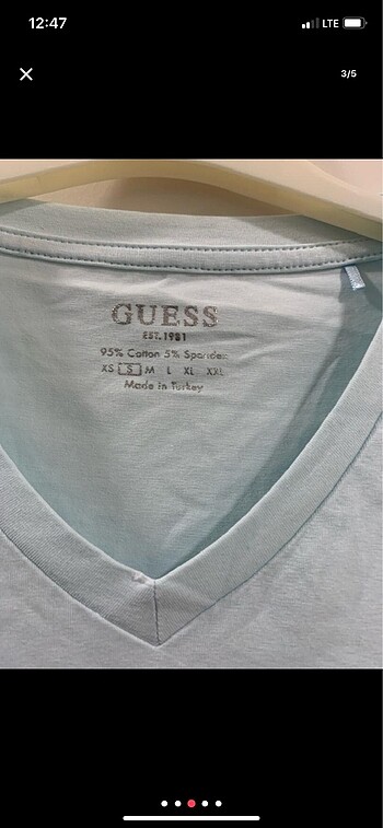 36 Beden mavi Renk Guess kadın tshirt