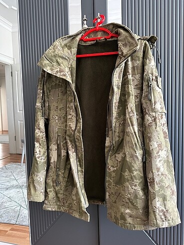 Güncel kamuflaj desenli orijinal parka