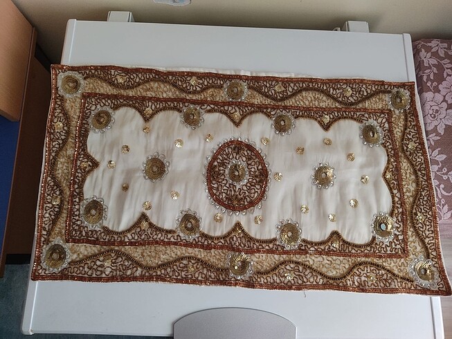 Beden altın Renk Vintage boncuklu salon örtüleri