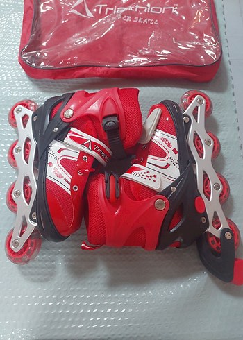 Kırmızı Yılan Desenli Erkek Spor Paten