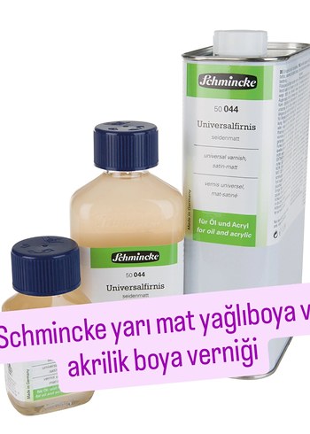 Schmincke Yarı Mat Akrilik ve Yağlı Boya Verniği 1000 ml