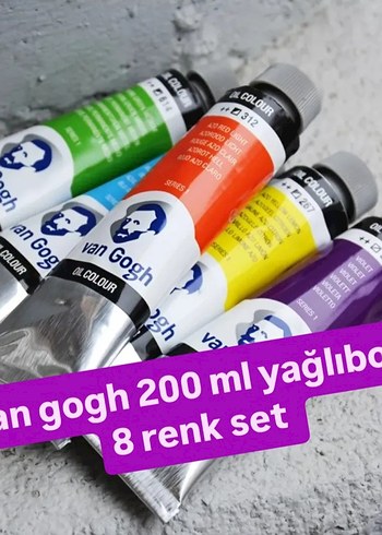 Van Gogh yağlı boya 200 ml 8 renk set