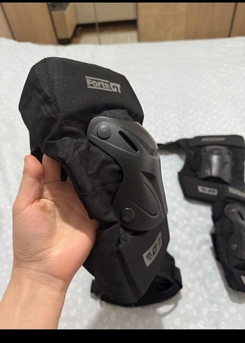 Siyah Biker Dizlikler Velcro Kapatmalı - Görsel 7