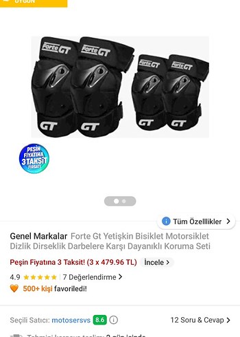 Siyah Biker Dizlikler Velcro Kapatmalı - Görsel 3