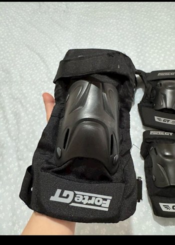 Siyah Biker Dizlikler Velcro Kapatmalı - Görsel 6