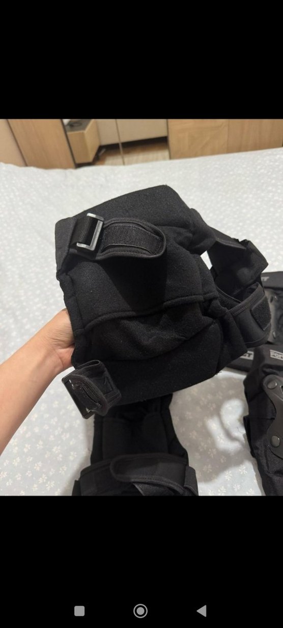 Siyah Biker Dizlikler Velcro Kapatmalı - Görsel 5
