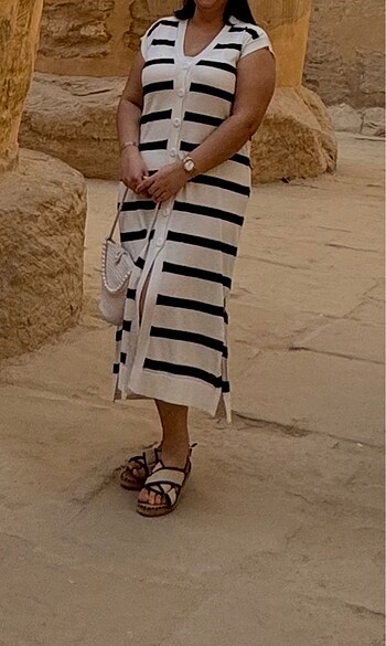 l Beden siyah Renk Oversize midi boy elbise