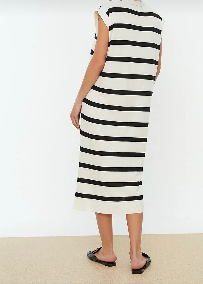 Oversize midi boy elbise - Görsel 2