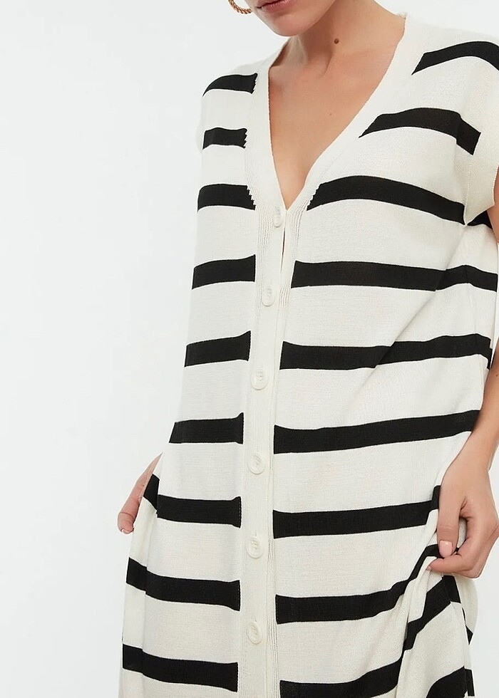 Oversize midi boy elbise - Görsel 3