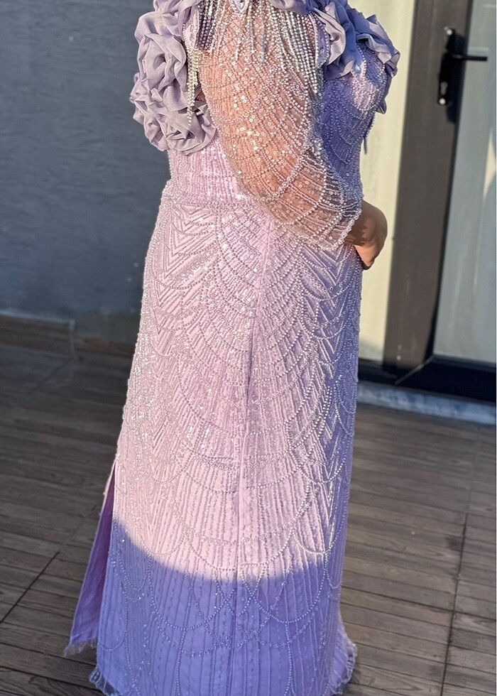 Özel dikim gece elbisesi abiye KİRALIK - Görsel 2