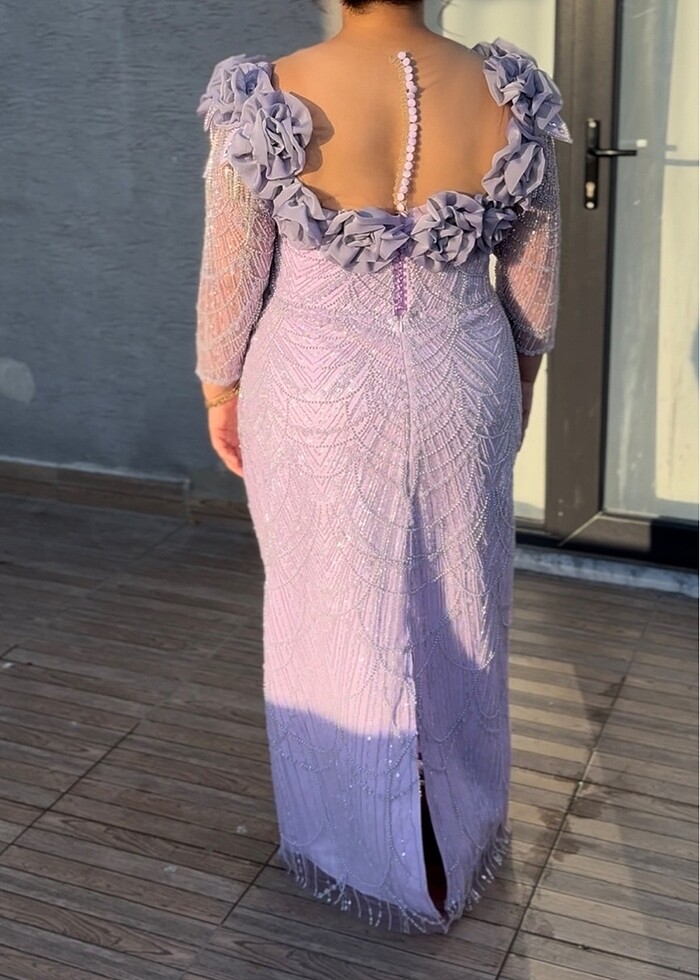 Özel dikim gece elbisesi abiye KİRALIK - Görsel 3