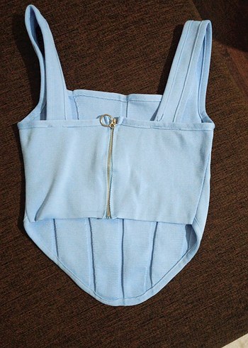 Mavi Askılı Kadın Büstiyer - Görsel 2