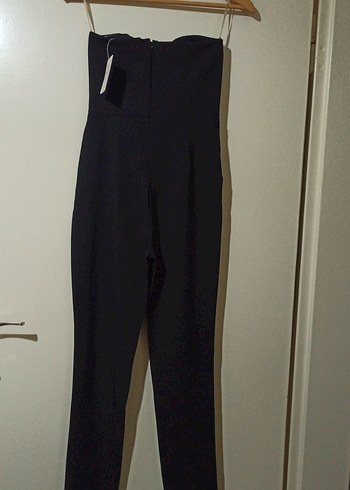 Siyah Straplez Kadın Tulum - Görsel 2