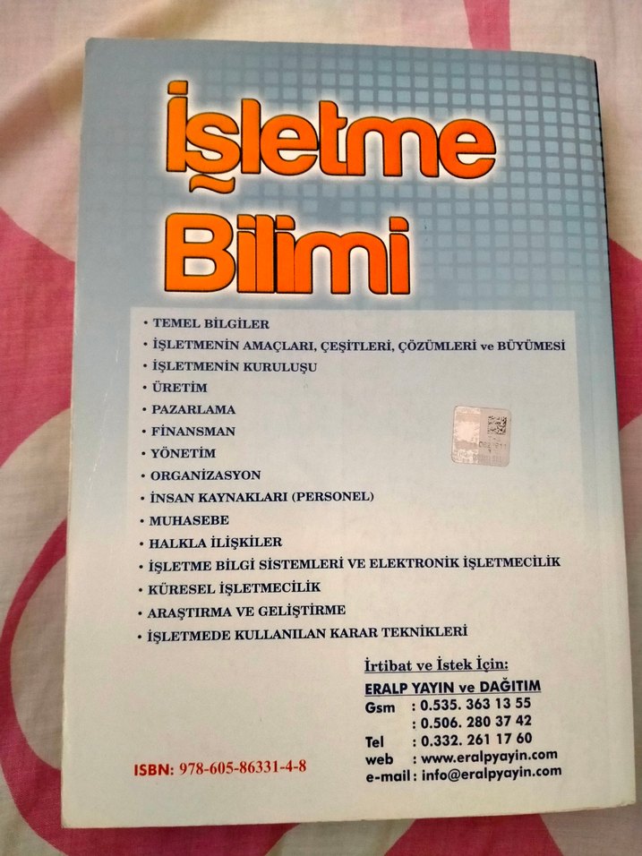 İşletme Bilimi Kitabı - Prof. Dr. Mahmut Tekin - Görsel 2