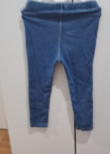 H&M Kız Çocuk Mavi Elastik Bel Denim Pantolon