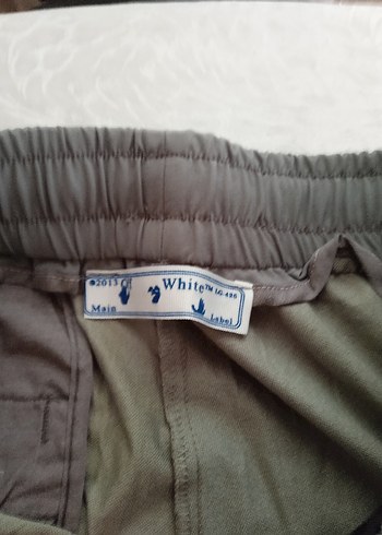 Off-White gri Bel Bantlı Rahat Kesim Erkek Pantolon - Görsel 3