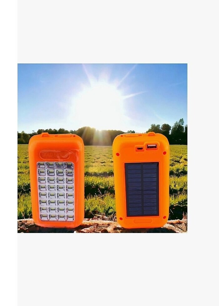 Güneş Enerjili PowerBank ve Led fener - Görsel 3