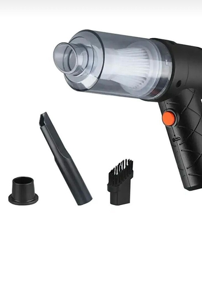 Çift Fonksiyonlu Araç içi ve Ev kullanımına uygun şarjlı El Süpü - Görsel 2