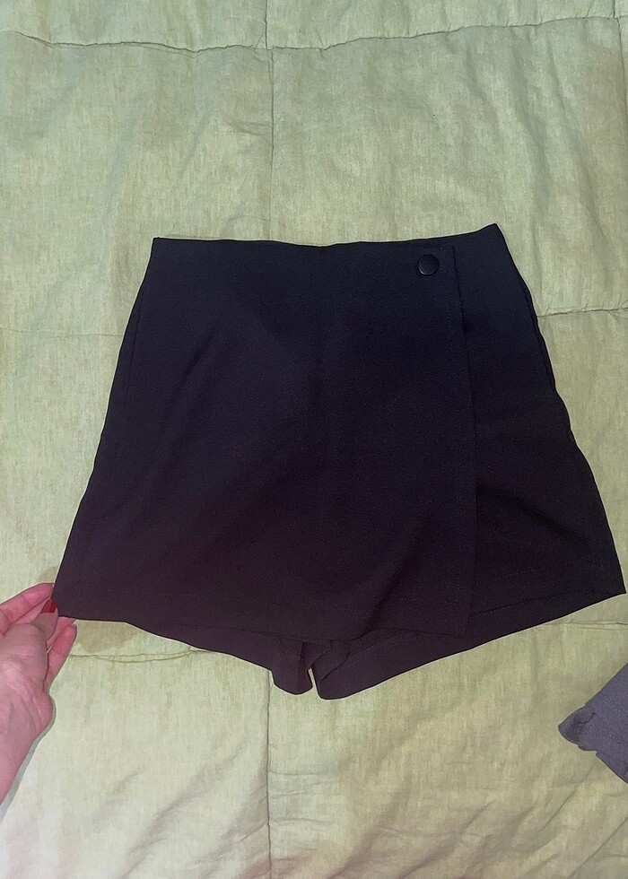 siyah şort etek - Görsel 3