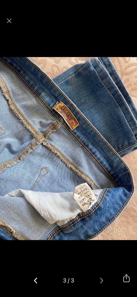 Kadın Mavi Normal Bel Kot Pantolon - Görsel 3