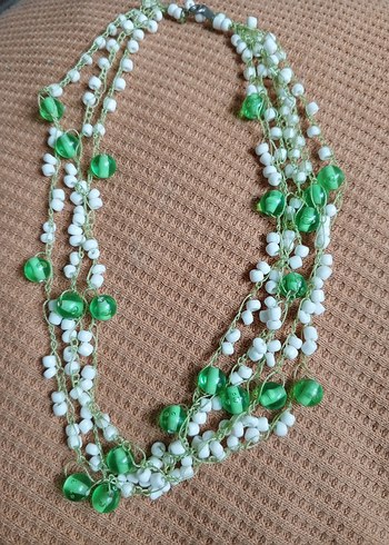 Accessorize Yeşil Boncuklu Bohem Kadın Kolyesi