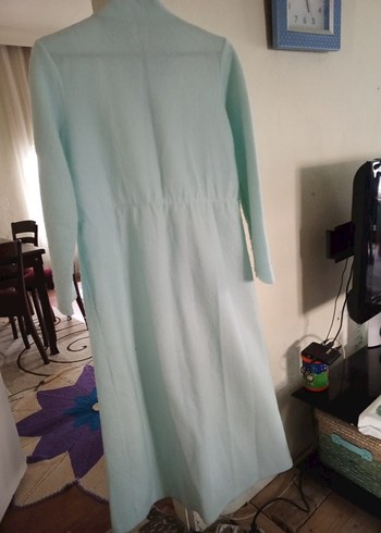 Uzun Kol Beyaz Vintage Kadın Sabahlık - Görsel 10