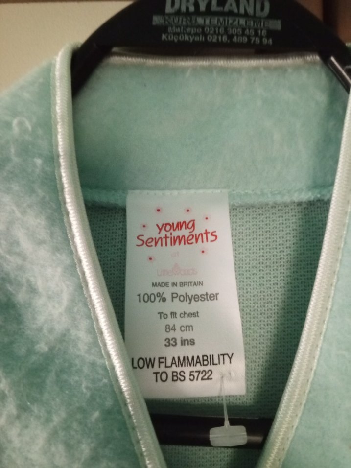 Uzun Kol Beyaz Vintage Kadın Sabahlık - Görsel 3