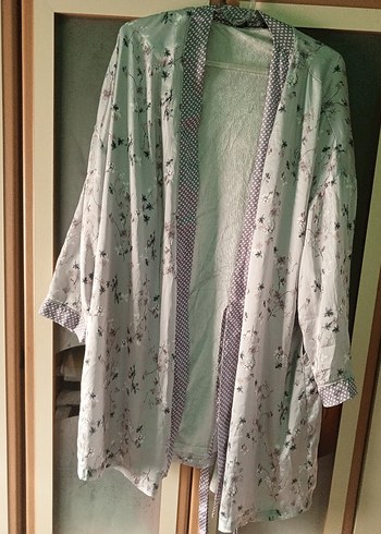 Bohem Tarzı Uzun Kollu cepli sabahlık - Görsel 2