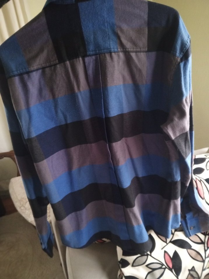 Erkek Mavi Batik Desenli Uzun Kollu Gömlek - Görsel 3