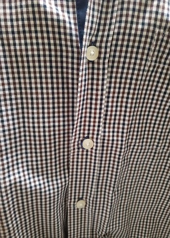 Erkek Gri Kareli Uzun Kollu Gömlek - Görsel 8