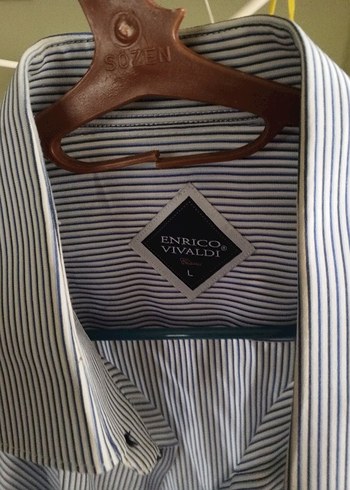 Gri Çizgili Erkek Uzun Kollu Gömlek - Görsel 2