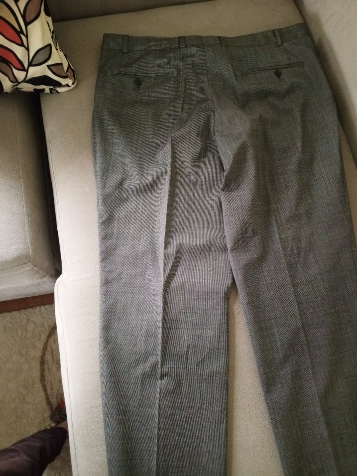 Gri Pilili Erkek Ofis Pantolonu - Görsel 3