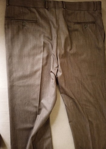 Bej Keten Kumaşlı Kemerli Erkek Pantolon - Görsel 4