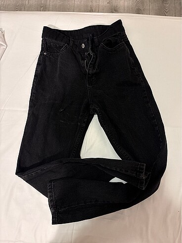 ADDAX SİYAH MOM JEANS