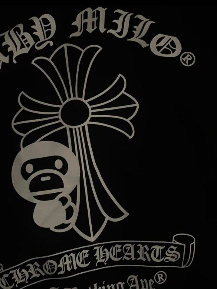 Bape X Chrome Hearts Tshirt - Görsel 2