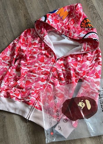 ABathingApe Pink Bape Hoodie - Görsel 2