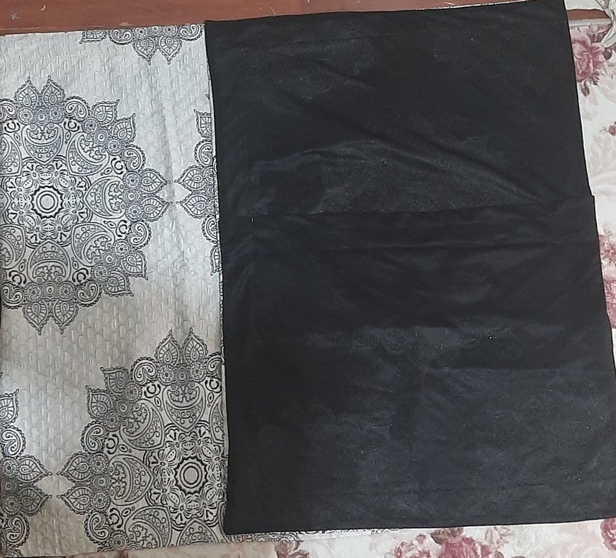 Gri Desenli Minder Kılıfı - Görsel 2