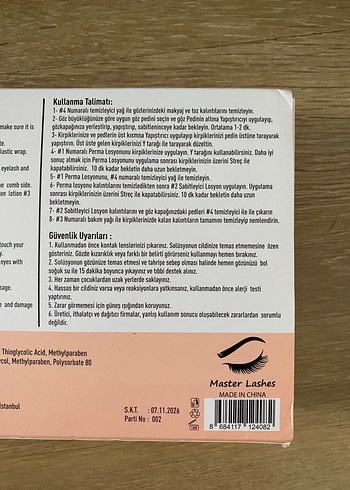 Kirpik lifting seti ve aksesuarları - Görsel 4