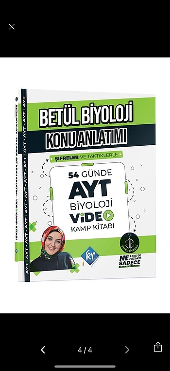 Betül biyoloji konu anlatım kitabı 25 basım