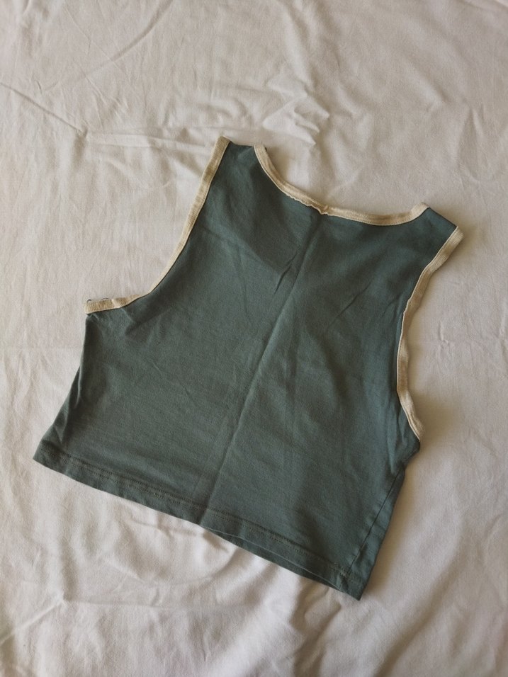 Eskitme Crop Top - Görsel 2