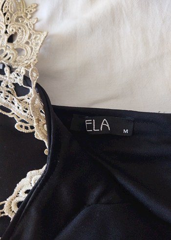 Dantel Detaylı Siyah Mini Abiye Elbise - Görsel 5