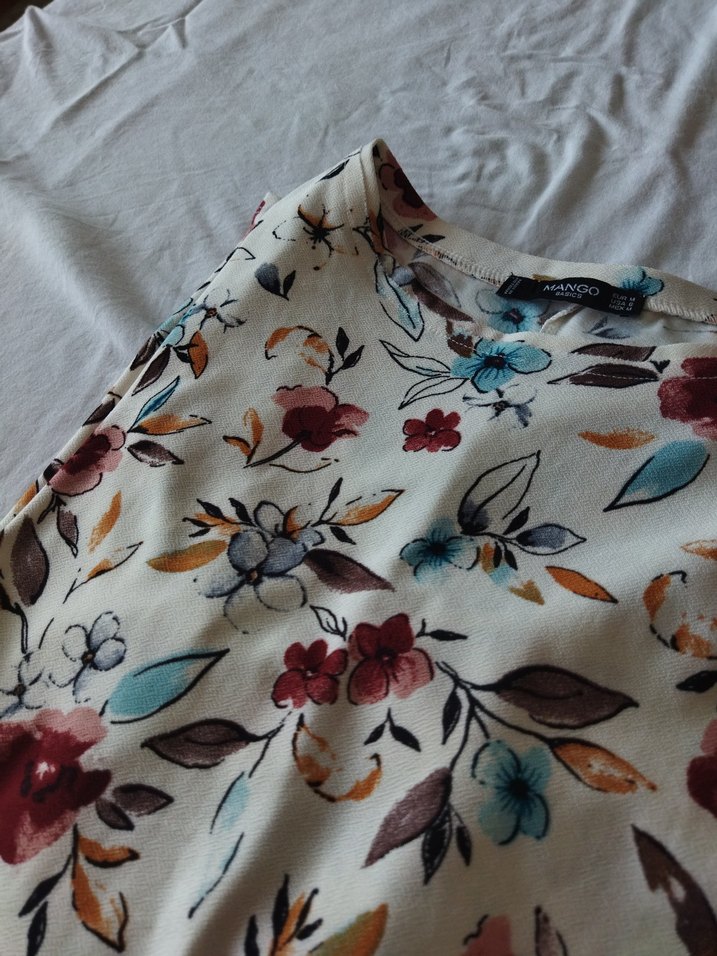 Çiçek Desenli Bohem Mini Elbise - Görsel 4