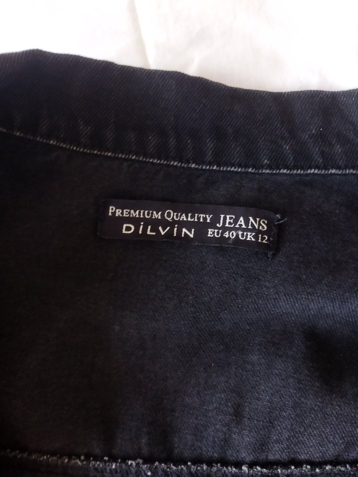 Siyah Denim Ceket Kadın - Görsel 3