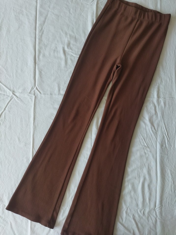 Kahverengi Fitilli Yoga Pantolonu - Görsel 2