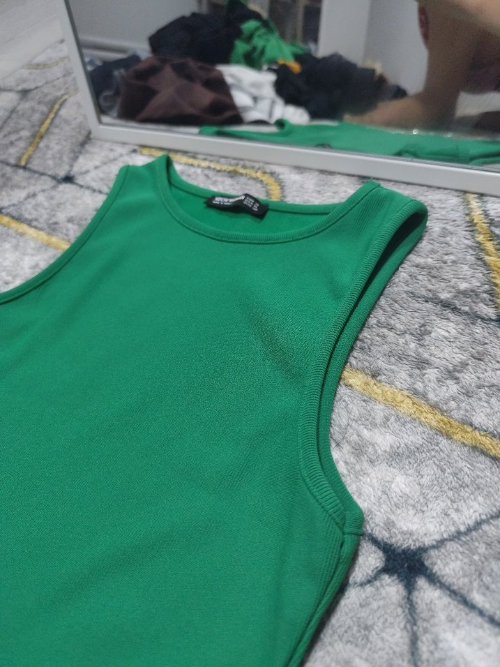 Yeşil Püskül Detaylı Mini Atlet - Görsel 3