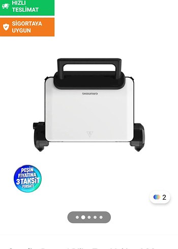 Beyaz Sandviç ve Tost Makinesi - Görsel 2