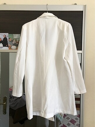 xl Beden Beyaz blazer ceket